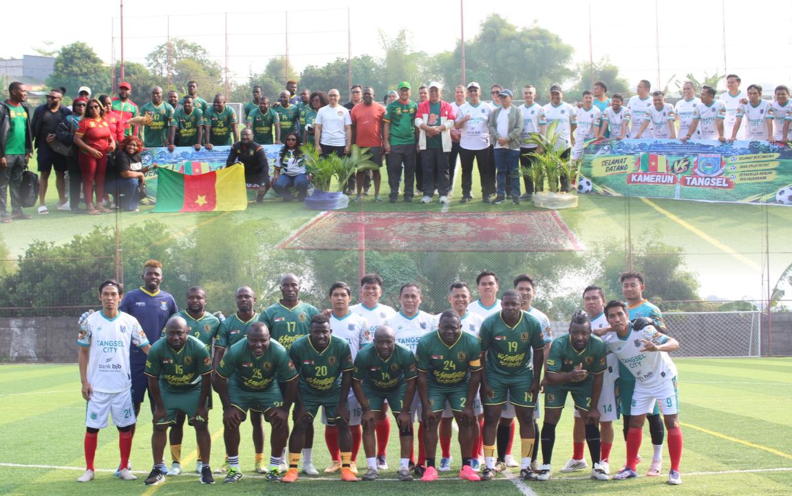 Perkuat Diplomasi Internasional, Pemkot Tangsel Gelar Laga Persahabatan Sepak Bola Bersama Federasi Sepak Bola Kamerun