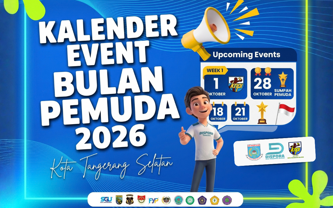 Gebyar Bulan Pemuda Tangsel 2026: Dari Aksi Sosial, Turnamen Olahraga, hingga Panggung Kreativitas