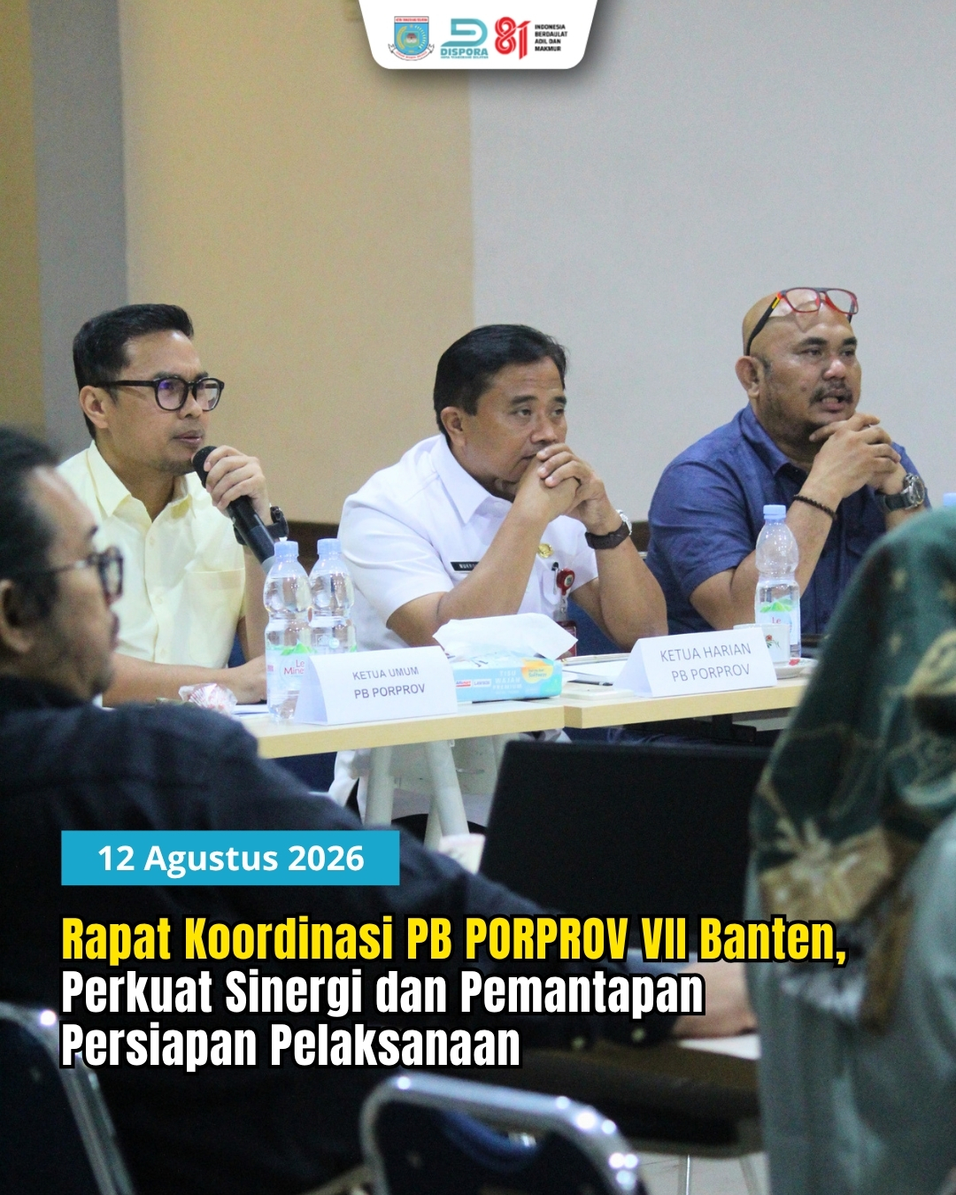Rapat Koordinasi PB PORPROV VII Banten Perkuat Sinergi dan Pemantapan Persiapan Pelaksanaan